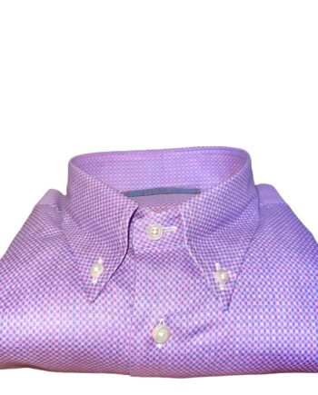 Pink and Light  Blue Geometric Shirt